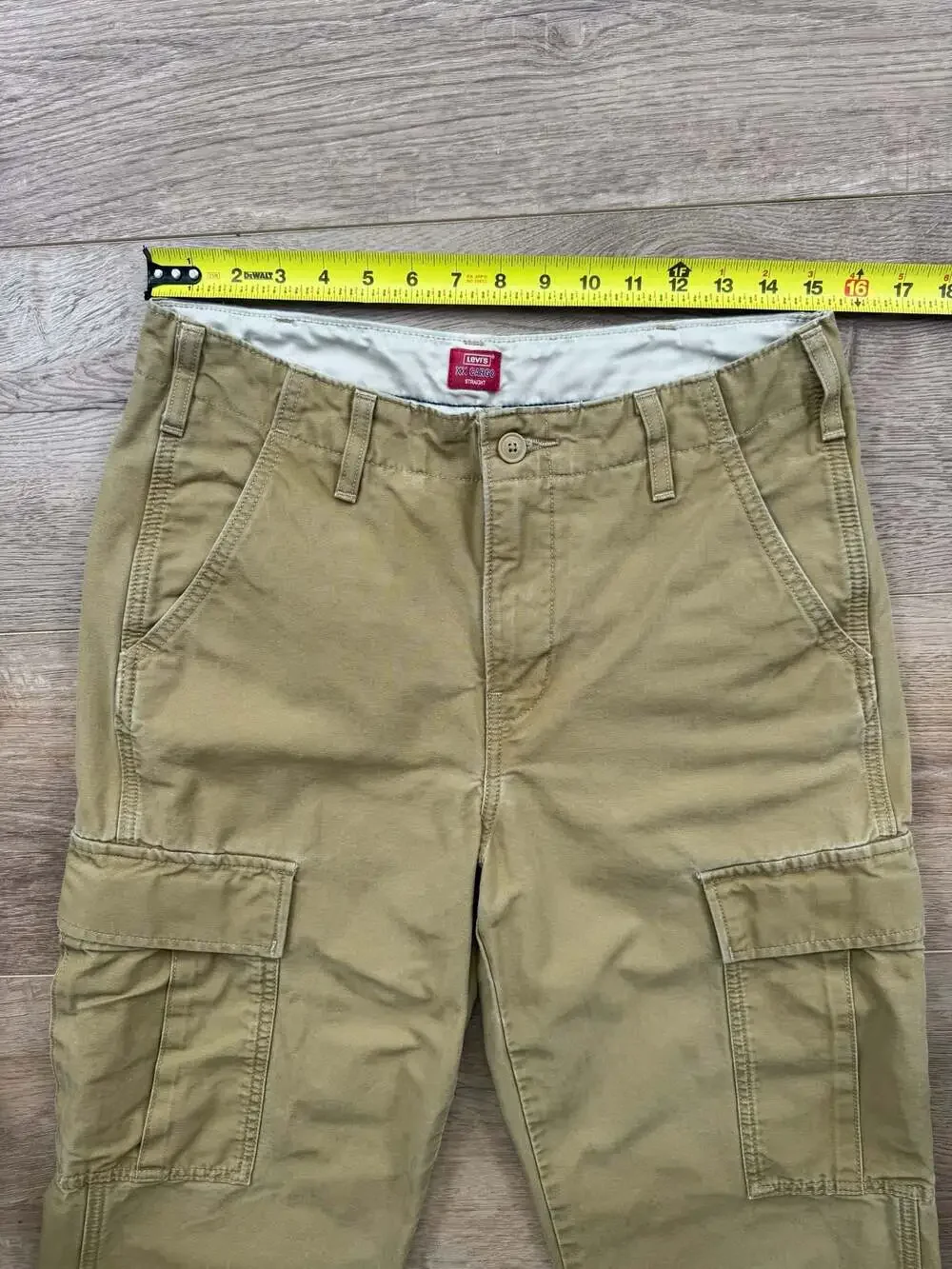 Levi’s XX Cargo Straight Fit Men’s Pants Beige 100% Cotton W31 L30